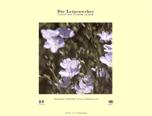 Tablet Screenshot of die-leinenweber.de